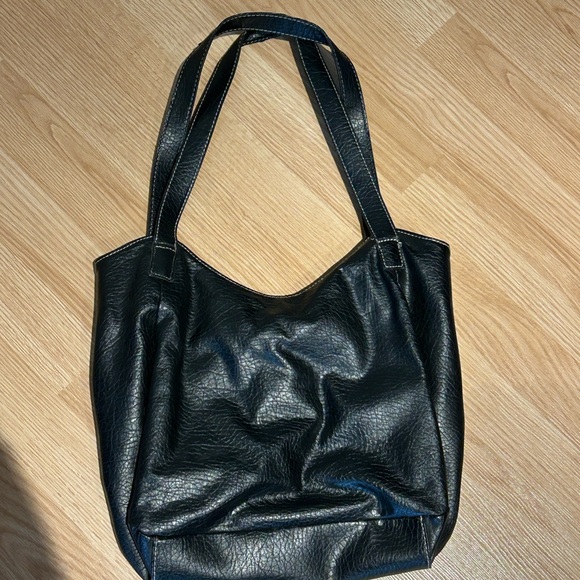 Black Leather Shoulder Bag - Nine West - Picture 2 of 4
